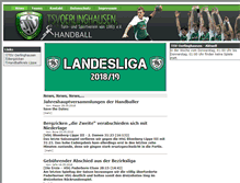 Tablet Screenshot of handball-oerlinghausen.de